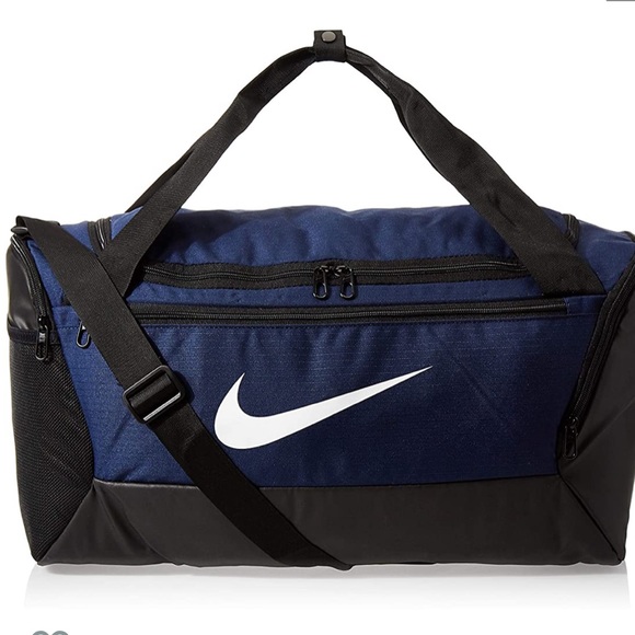 👦NIKE BRASILIA BLUE/BLACK SMALL DUFFEL GYM BAG9😍